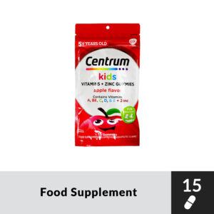 CENTRUM KIDS Multivitamins + Zinc Gummies Apple Flavor 15Gummies - Image 1