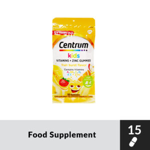CENTRUM KIDS Multivitamins + Zinc Gummies Fruit Berry Flavor 15Gummies - Image 1