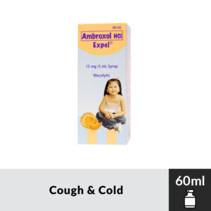 EXPEL Ambroxol Hydrochloride Syrup 15mg per  - 5ml/60ml