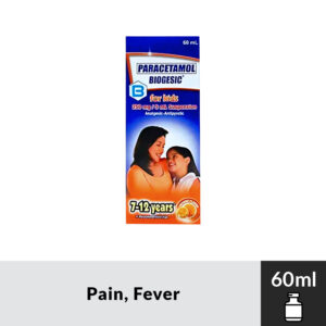 BIOGESIC Paracetamol Syrup Orange Flavor 250mg per - 5ml/60ml - Image 1